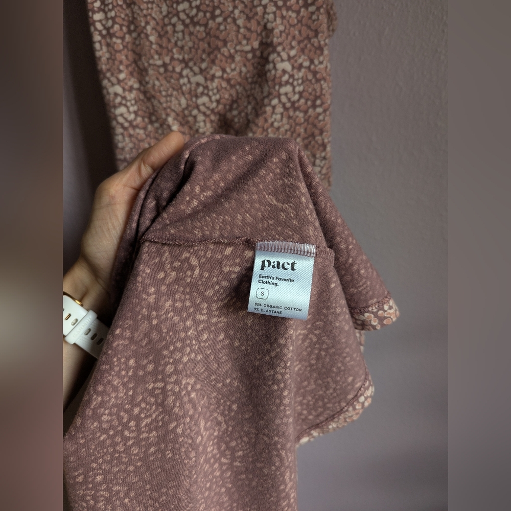 Pact Organic Cotton Midi Fit & Flare Dress Size Small - Picture 6 of 8